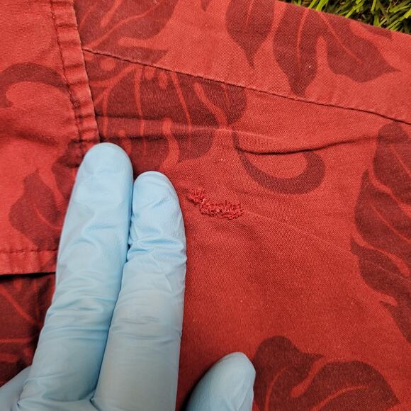 VTG 80s Blue Hawaii Scenic Border Print Aloha Shirt Mens XL Made in Hawaii USA - Picture 2 of 5